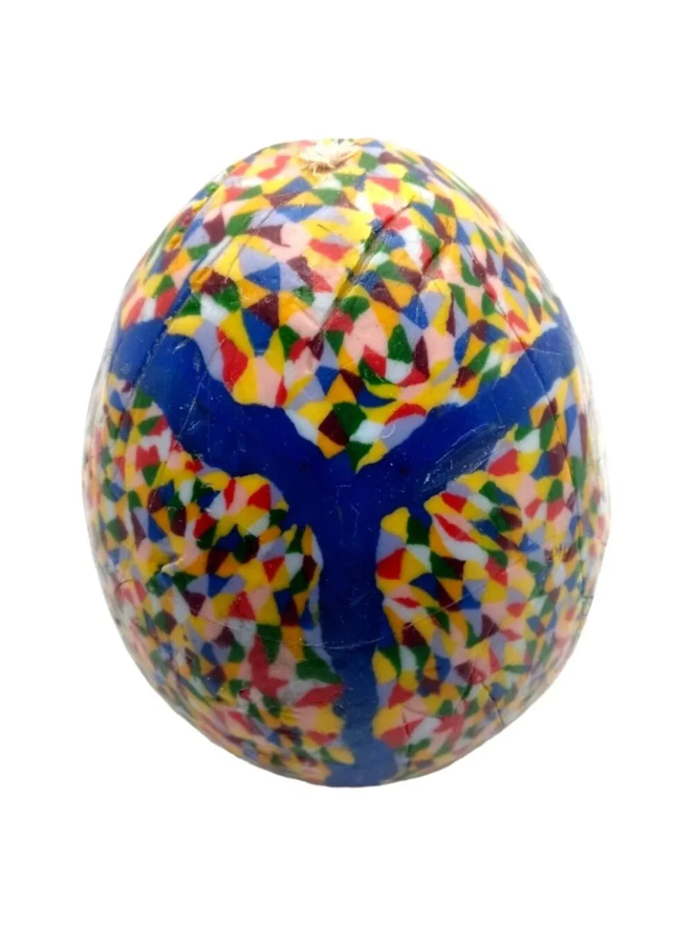 Pop Art Confetti Candle Egg Shaped Unused Multicolors - Picture 2 of 11